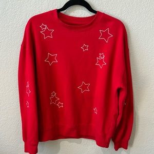 Embroidered  Star sweatshirt